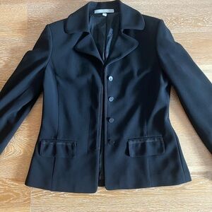 Used wool Ellen Tracy Jacket with ribbon details